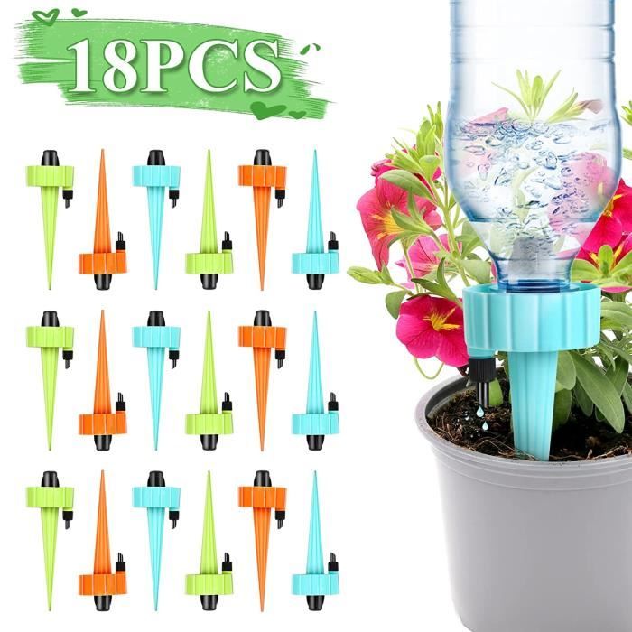 18 Pices Irrigation Goutte  Goutte Kit,Kit Automatiques D'arrosage vannes  Arroseurs pour Plantes en pot pour Jardin - Cdiscount Jardin