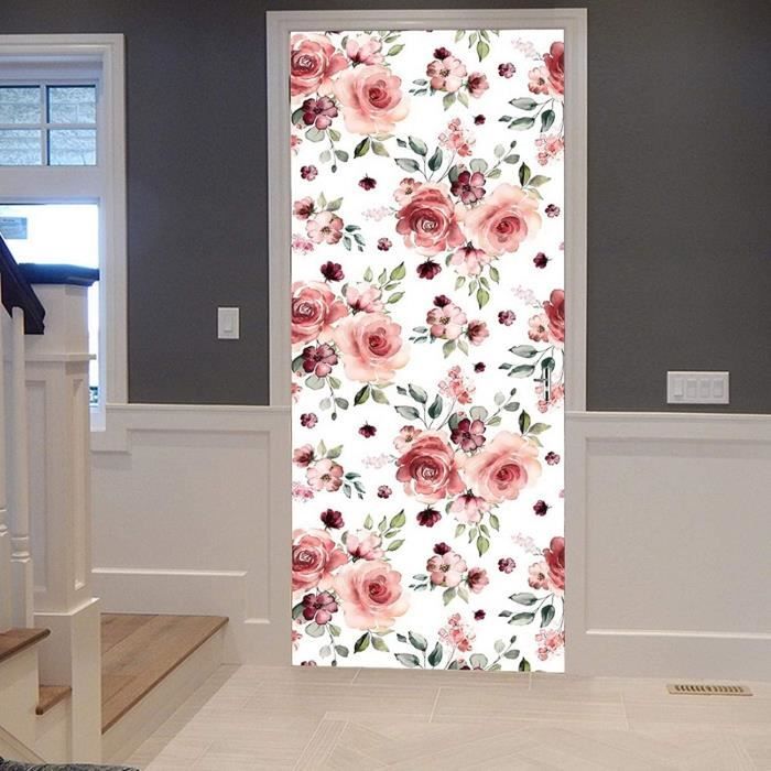 Sticker Porte Effet 3D Ville Italienne Avec Canaux - 77x200 Cm, PVC Amovible - Décoration Murale Facile à Poser