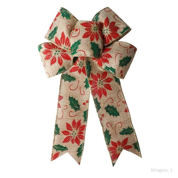 Nœuds de noël pour couronne, décorations de noël, ornement d'arbre de