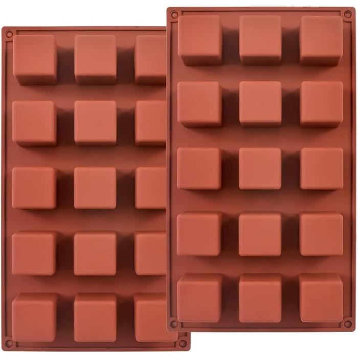 24 cavités moules à savon en Silicone Rectangle outils de cuisson Kichen gâteaux au chocolat moules à bonbons moule à savon en Silicone
