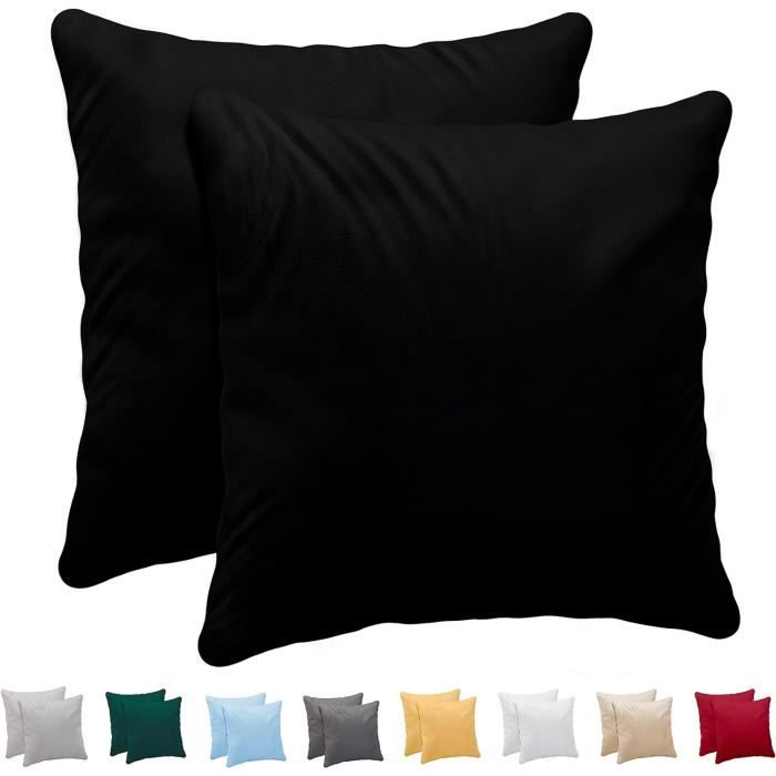 DecoKing Lot De 2 Taies D'oreiller 50 X 60 Cm En Jersey 100 % Coton