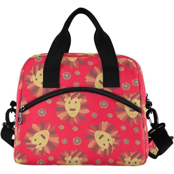 SIMONO Thermomètre médical Chapeau d'infirmière Sac à déjeuner isotherme étanche Sac à déjeuner pour adultes Sac à déjeuner pour femmes Hommes Boîtes à déjeuner Travail Voyage