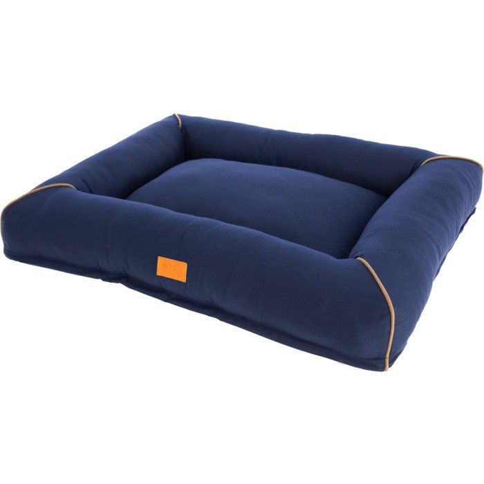 Corbeille Jerome – Bleu foncé / Cognac – 75 × 60 × 10 cm Corbeille Jerome – Bleu foncé / Cognac – 75 × 60 × 10 cm