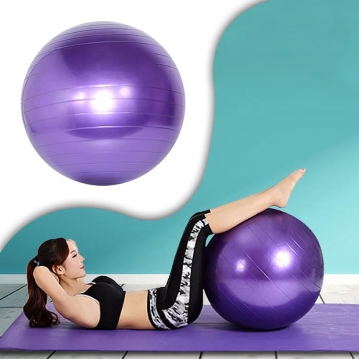 65 cm Pourpre Exercice GYM Yoga Suisse Ball Fitness Grossesse Naissance  Anti Burst + Pompe