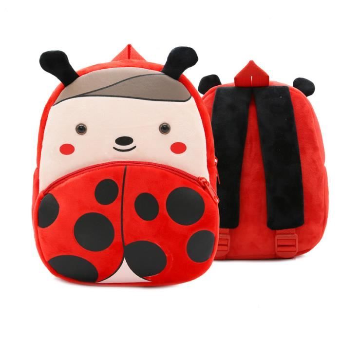 Cartable Enfant Sac A Dos Jardin D Enfants Coccinelle Animal Dessin Anime Rouge Rouge Cdiscount