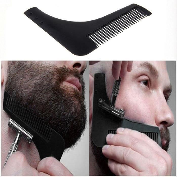 PEIGNE A BARBE OU MOUSTACHE RASAGE PRÉCIS NOIR