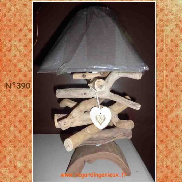 Lampe En Bois Flotte N 390 Fabrication Artisanale Achat