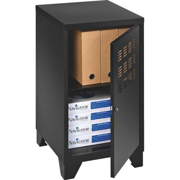 Caisson Casier De Rangement Metal Noir Hauteur 74 Cm Cdiscount Maison