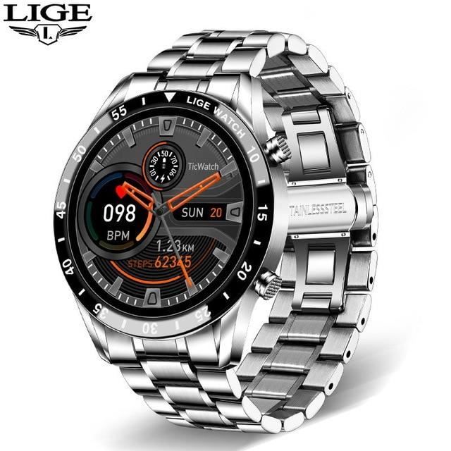 Montre connectée on sale homme acier