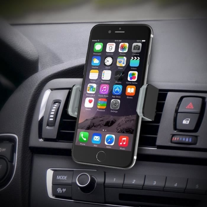 Accezz Support de téléphone pour voiture pour iPhone 15 - Chargeur