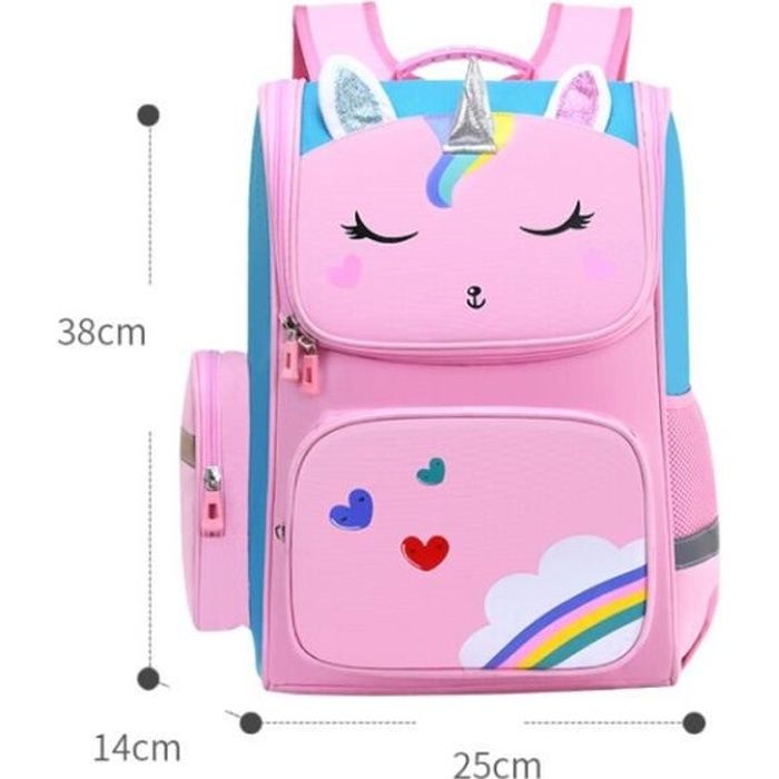 Sac à Dos Fille Licorne Kalavika Cartable Enfants étanche et