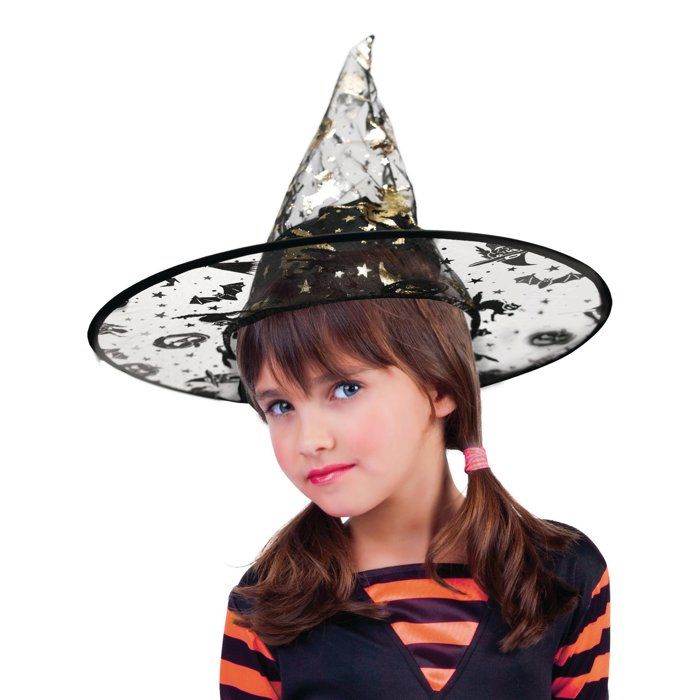 Cape de Sorcière de la Lune avec Chapeau - Déguisement Adulte Halloween Cape de Sorcière de la Lune avec Chapeau - Déguisement Adulte Halloween