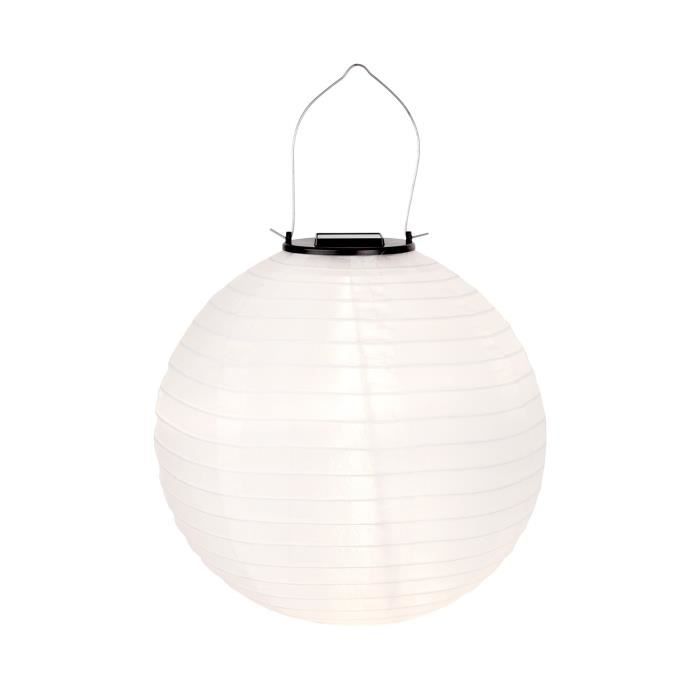 Lanterne solaire FERIAN Noir Metal H50cm Lanterne solaire FERIAN Noir Metal H50cm