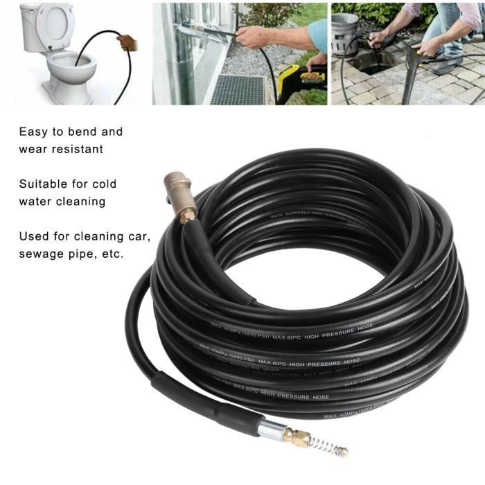 tuyau de vidange d egout machine nettoyage tuyau nettoyage haute pression adapte pour serie karcher k 10m cwu cdiscount bricolage