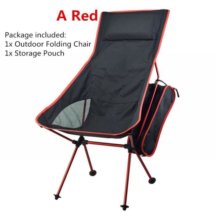 Lot de 2 chaises de plage pliable chaises camping pliante légère sac de transport porte-gobelet 70 x 58 x 79 cm orange | Leroy Merlin