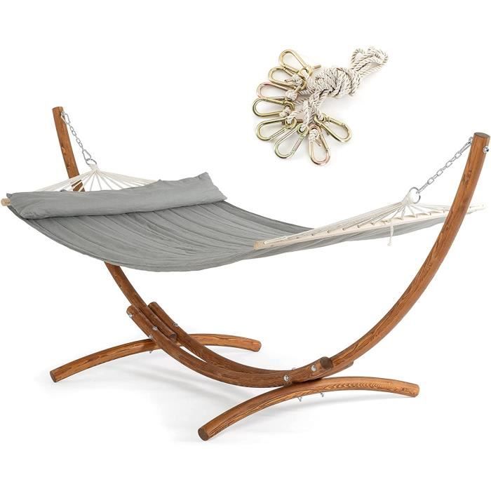 Support Hamac En Bois Capability - Charge 250kg - Universel 65x65mm - Sans Imprégnation