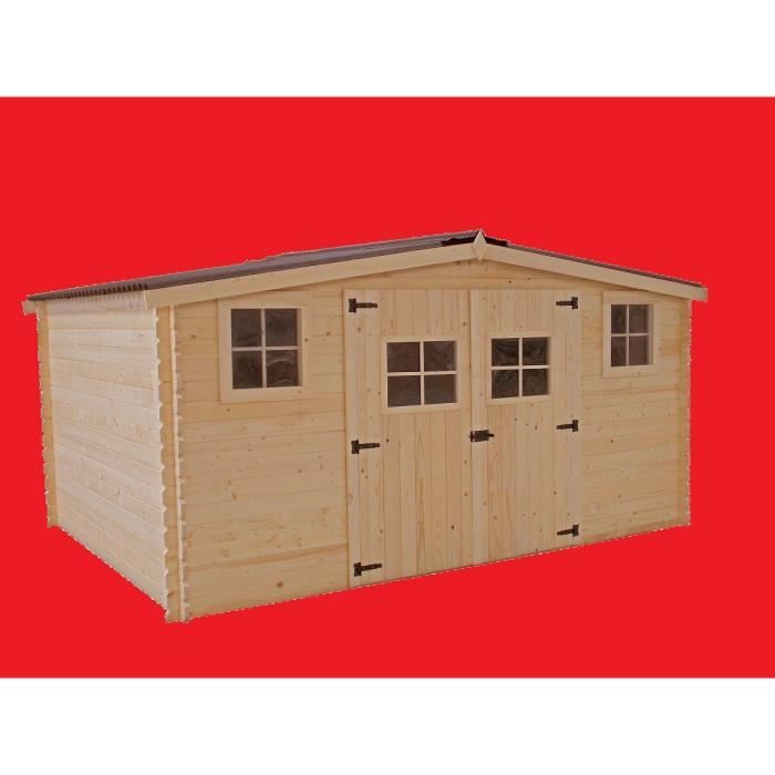 abri de jardin en bois 4x4 m cdiscount jardin