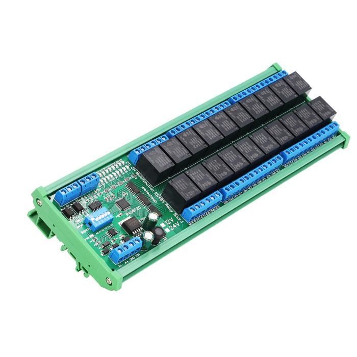 Module Relais 16 Canaux 5V - Avec Optocoupleur, Contrôle API, Pour Arduino Et Domotique