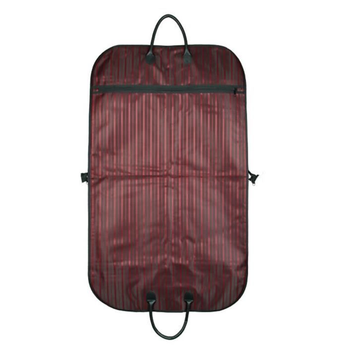 Lot De Deux Housse Protection Pliable Pour Costume Vetement Manteaux Sac De Vetement Oxford A Rayures 100x60 Cm Rouge Rouge Achat Vente Housse Vetements