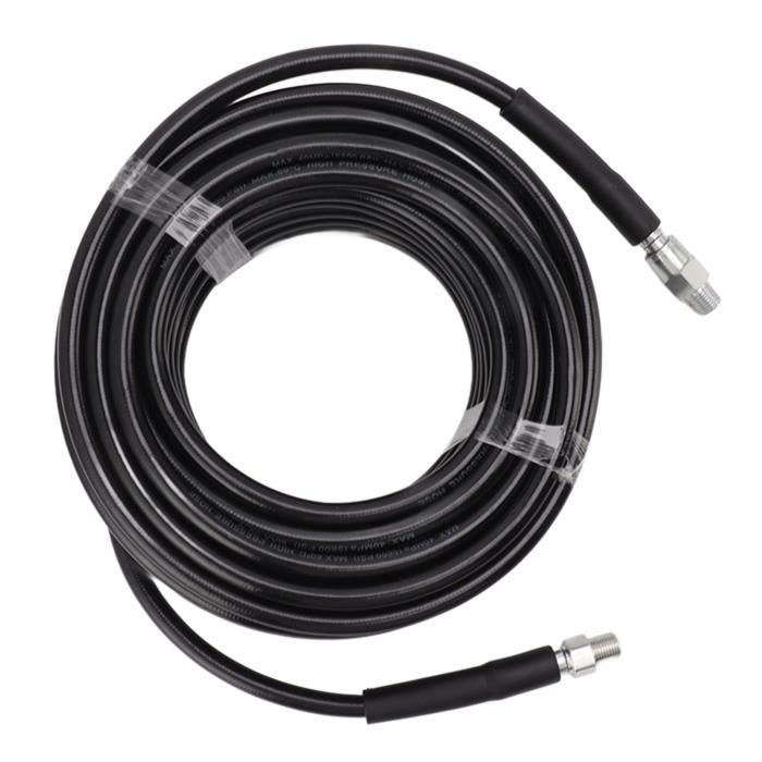 Kit De Nettoyage De Canalisations 10 M - Tuyau M22 AG + Raccord Rapide 1/4 + 2 Buses - Pour Kärcher Et Autres