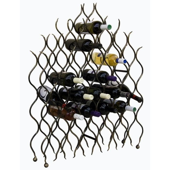 dandibo casier à vin "grand feu" métal fer forgé pour  bouteilles porte-bouteilles 95cm