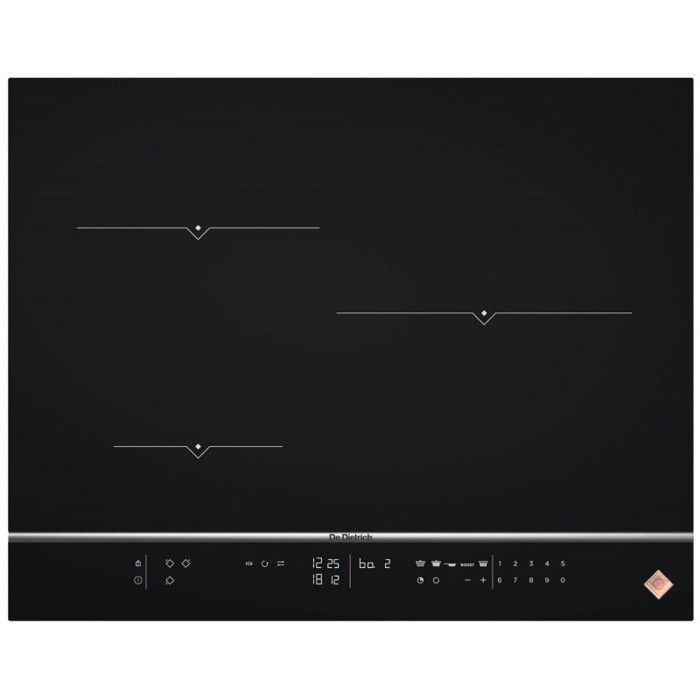 DE DIETRICH Table induction 65 cm 3 foyers DPI7572X - vue 5