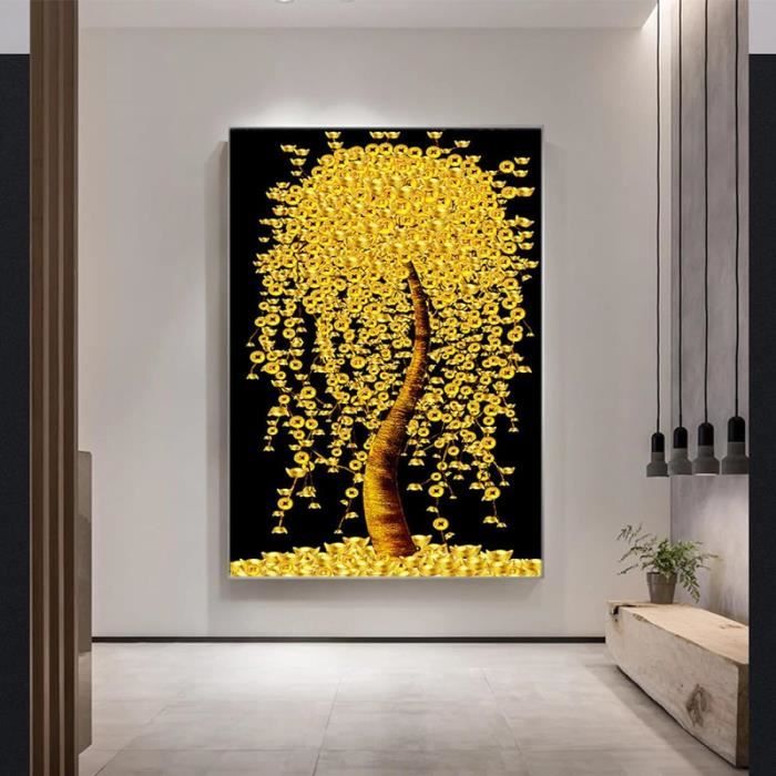 TD® Abstrait arbre paysage peinture à l'huile coloré Pop Art toile  impression moderne maison murale salon chambre fond peinture - Cdiscount  Maison