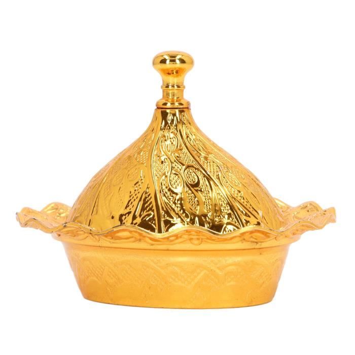 Bol à bonbons ancien en cristal taillé français avec base en bronze En