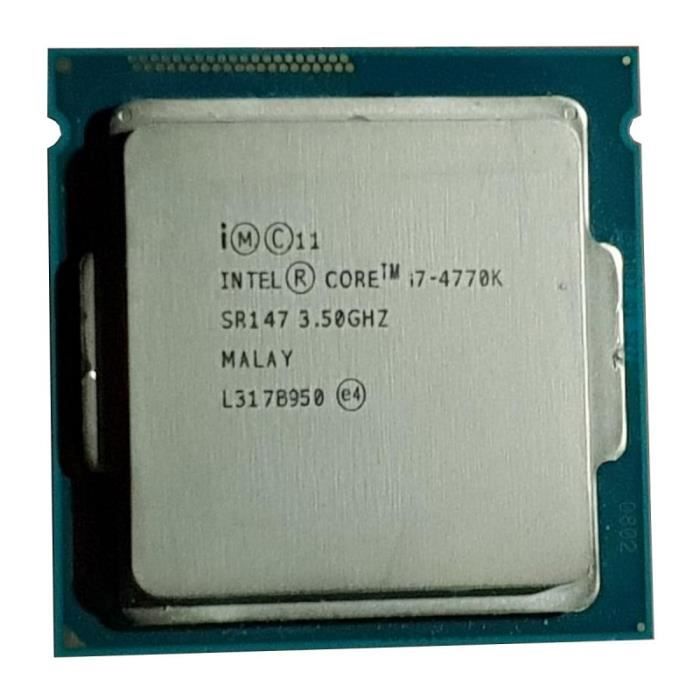 Processeur CPU Intel Core i7-4770k SR147 3.50Ghz 8Mo 5GT/s FCLGA1150 Quad Core - Intel