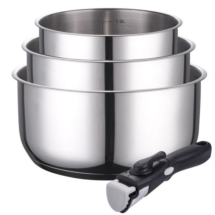 GreenPan Série Geneva - Set De 3 Casseroles Anti-Adhésives (16 Cm + 20 Cm + 24 Cm) - Compatible Lave-Vaisselle