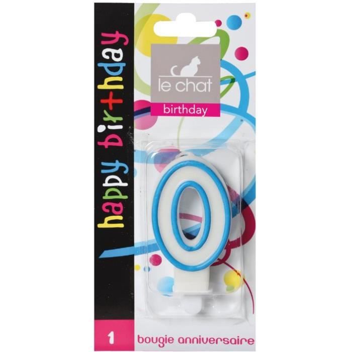 Bougie Chiffre Anniversaire N 0 Happy Birthday Cdiscount Jeux Jouets