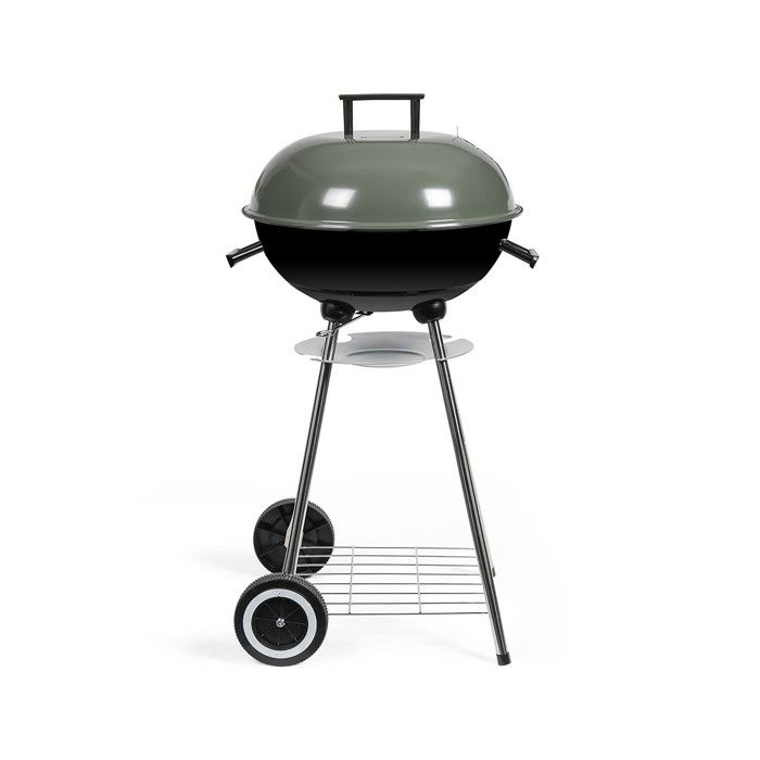 Barbecue à LIVOO DOC172K ø41 cm Grille en acier chromé Hauteur 69 5 cm Poignées 2 roues crantées