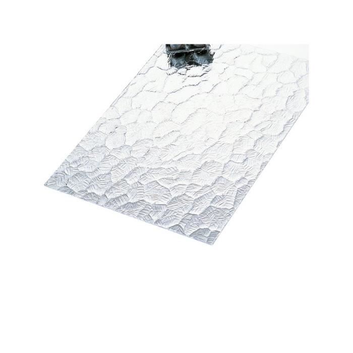 Plaque De Verre Synthétique Pas Cher Verre Synthetique Aspect Martel L 200 Cm L 100 Cm E 2 5