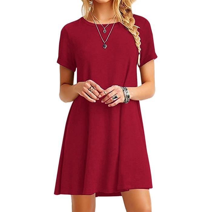 Robe col rond