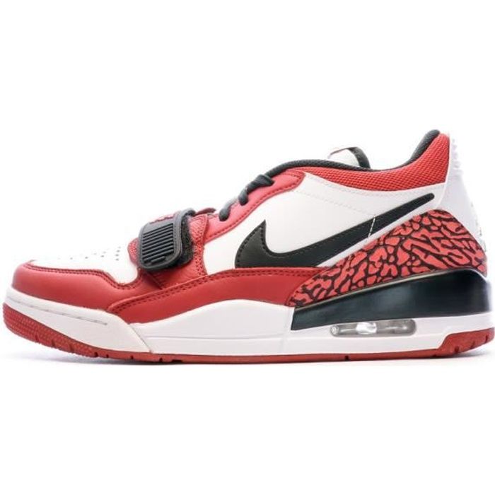 Baskets Homme Nike Air Jordan Legacy 312 Low Blanc Rouge Cuir Lacets Red Cdiscount Chaussures