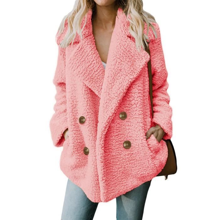 Manteau court rose clearance
