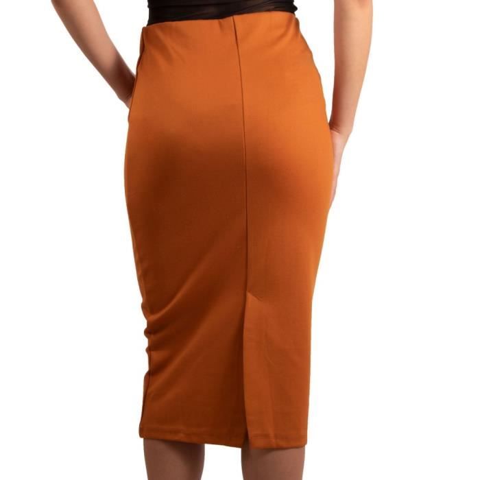 Jupe taille haute fendue clearance