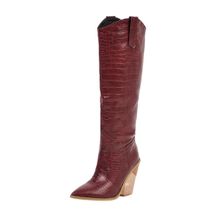 Bottes rouges pas cher best sale