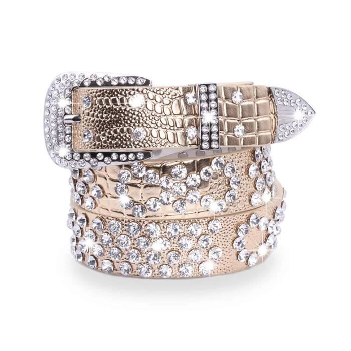CEINTURE,Ceinture Western en Strass pour homme et Femme