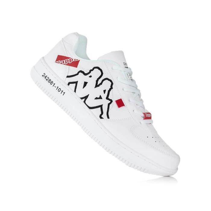 Baskets Kappa Bash OL Blanc Homme Adulte Blanc Cdiscount Chaussures