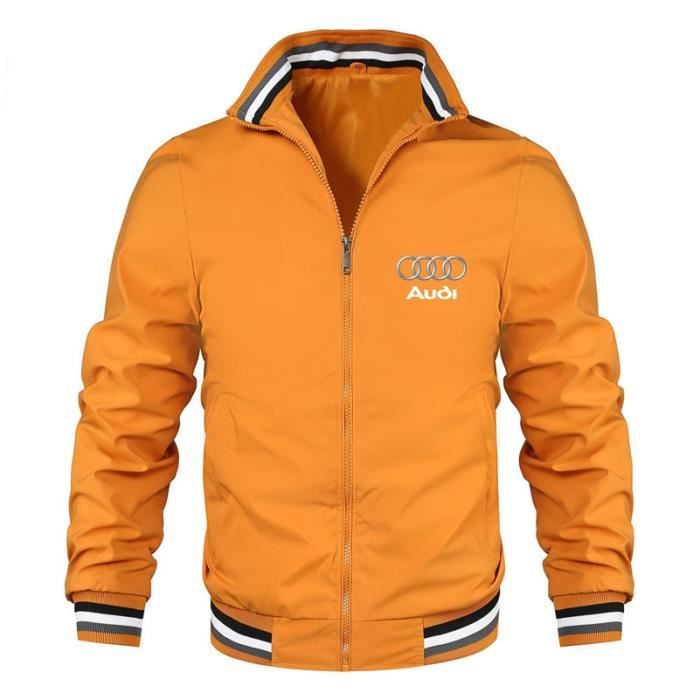 Blouson Homme de Marque Luxe hiver à capuche imprimé Audi Vêtement