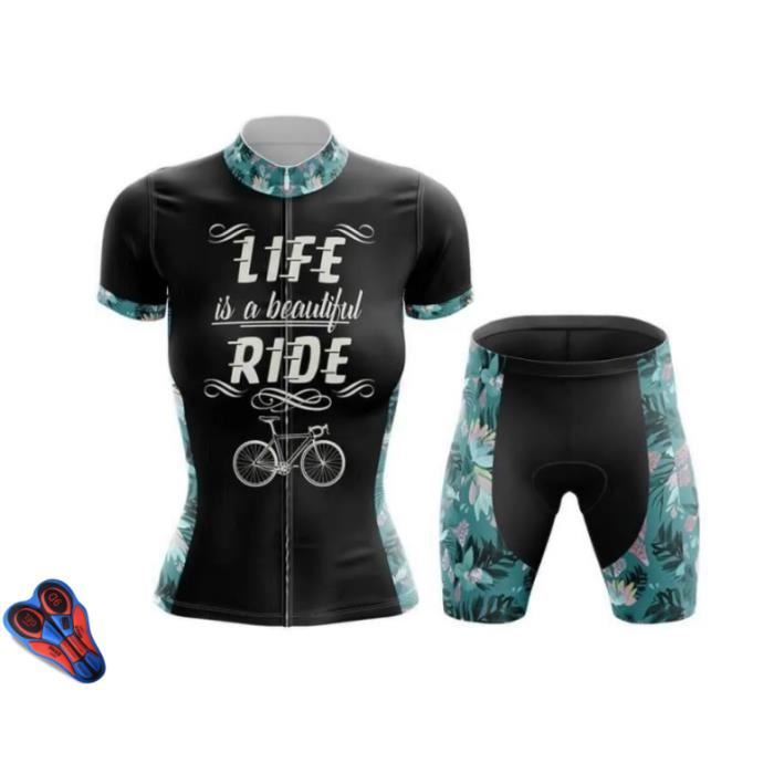 Ensembles de maillots de cyclisme à manches courtes TriDuvet pour