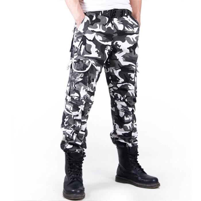 Toe 2 Toe Pantalone Uomo Camouflage - Tessuto Ripstop, 65% Cotone 35% Poliestere, Taglie Forti (da 34 A 60)