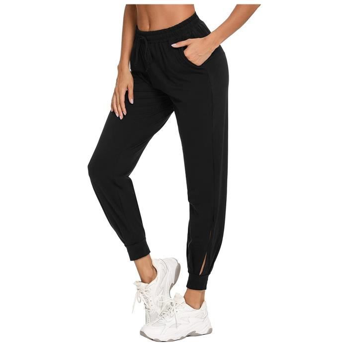 Pantalon de Sport Femme Coton pour Fitness Yoga Quotidien Running
