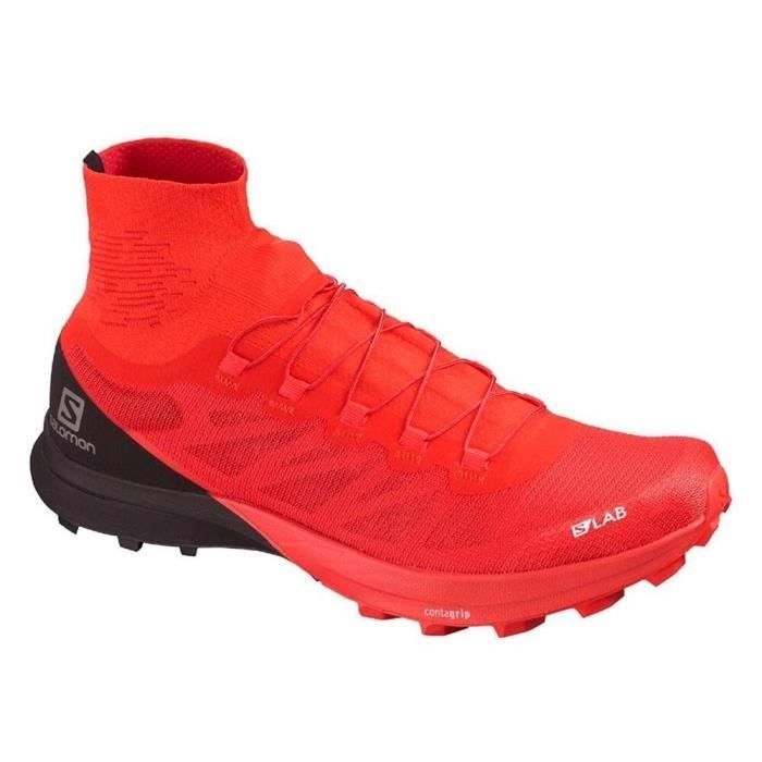 Chaussures de trail Salomon S Lab Sense 8 SG rouge noir 37 1 3 Cdiscount Sport
