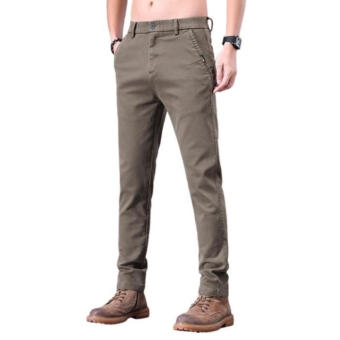 Pantalon Homme t Slim Stretch Coupe Droite Casual