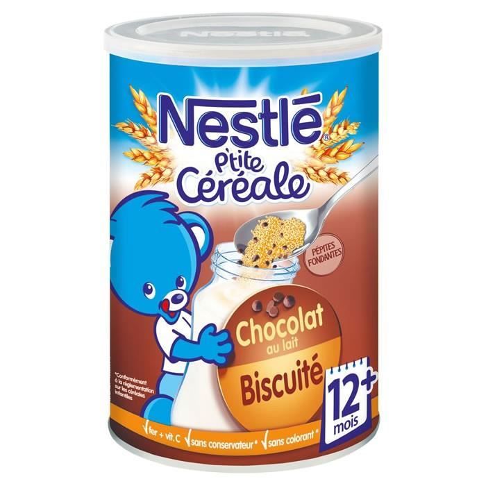 Lot De 5 Nestle P Tite Cereale Cereales En Poudre Chocolat Au Lait Biscuite Des 12 Mois 400 G Achat Vente Cereales Bebe Lot De 5 Nestle
