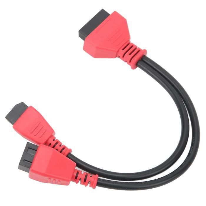 Asudaro Câble De Charge Batterie Moto - Adaptateur SAE Anneau Borne Avec Fusible 10A, Connexion Rapide 12V-24V