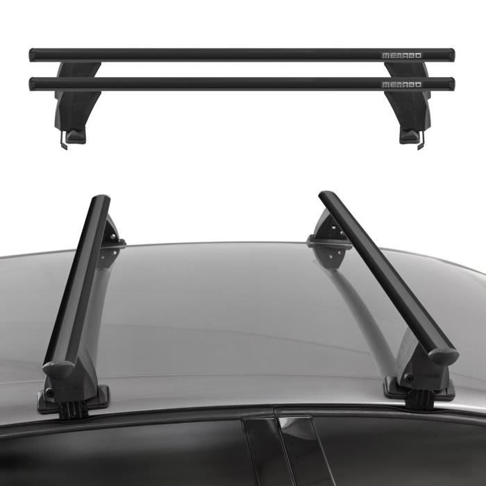 Barres de toit transversales Menabo pour Audi A3 8L1 5Porte 1996-2003 Acier Gris