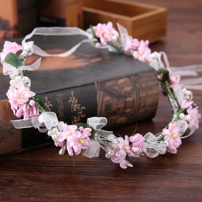 MOSTORY Couronne de fée des bois pour adulte – Coiffe elfe florale avec cristal en forme de V faite à la main pour femme, couronne de taille variable, pour cosplay, Halloween, Noël
